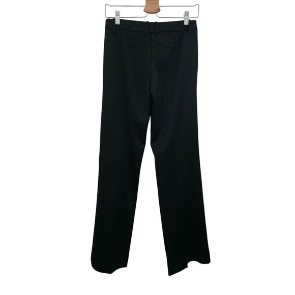 BCBGMaxAzria Black Dress Stretch Pants Mid-Rise Wide Leg Women's Size 2 - Picture 2 of 6